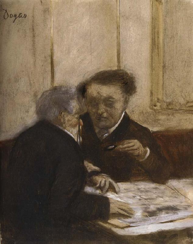 Edgar Degas At the Cafe Chateauden oil painting picture